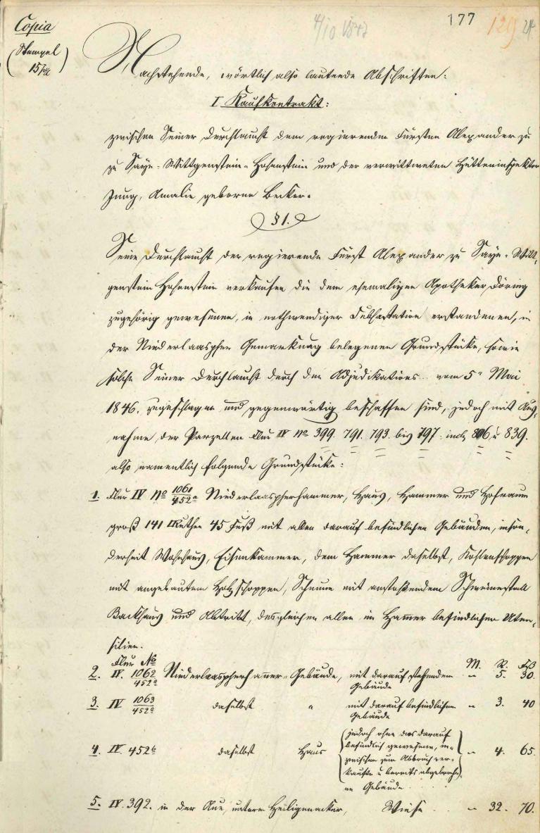 Kaufvertrag Niederlaaspher Hammer 1847