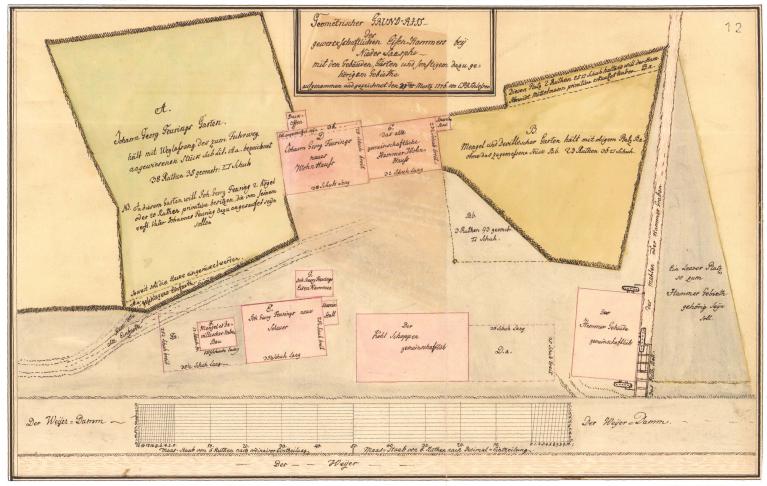 Grundriss Amalienhütte 1776