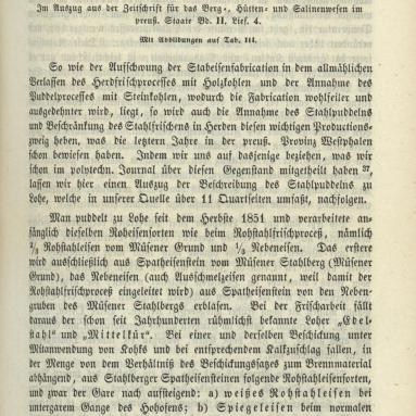 Stahlpuddeln Lohe 1855 –  2/11