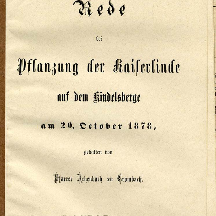 Kaiserlinde 1878 – 7/8