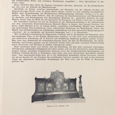 Industrie-Ausstellung Düsseldorf 1902 – 9/11