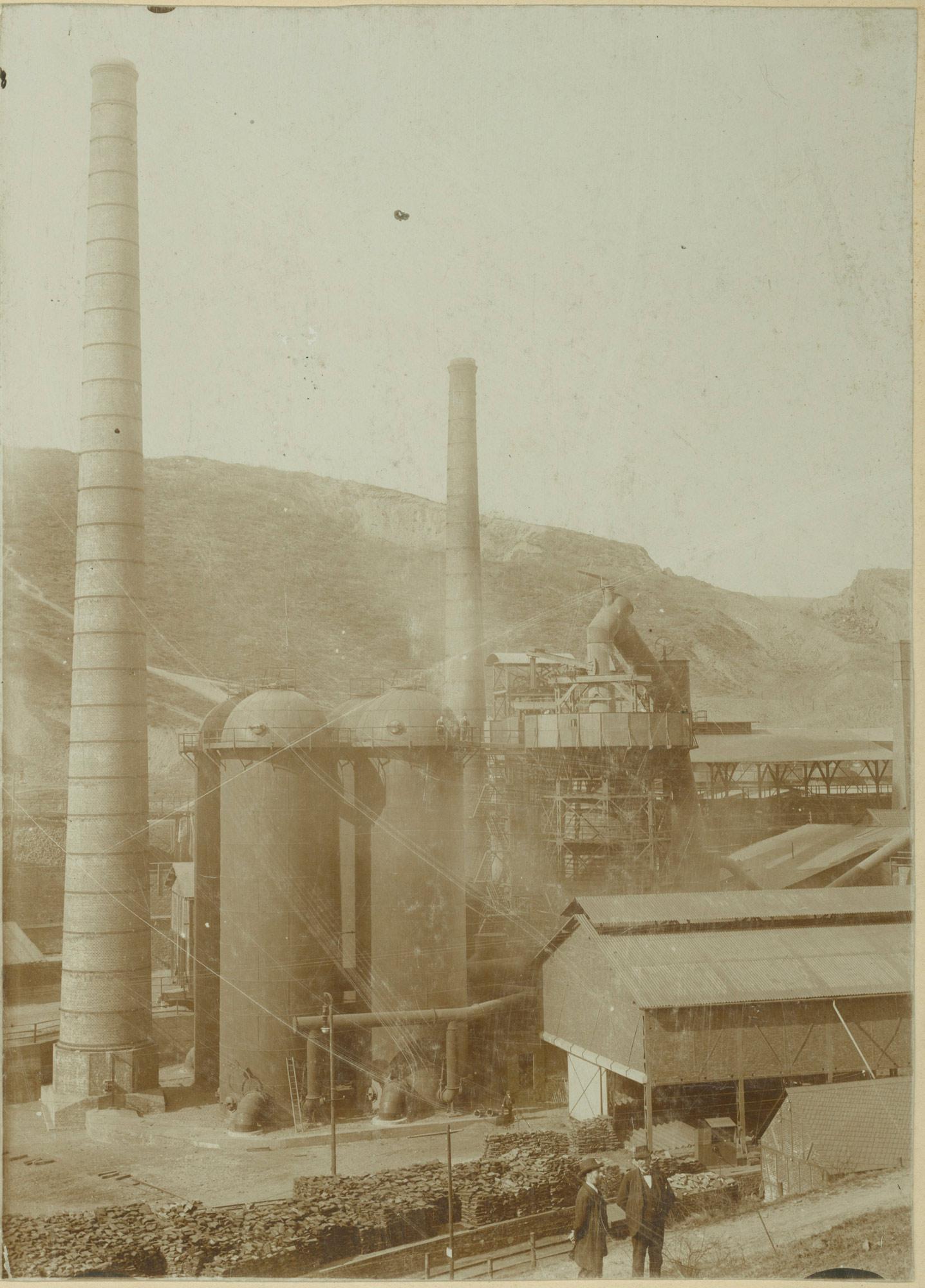 Gosenbacher Hütte kurz vor dem Anblasen 1910